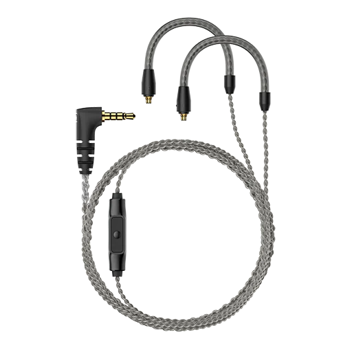 MMCX Microphone Braided Cable for IE Series 3.5mm Jack